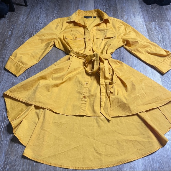 7th Ave New York & Company Yellow Tunic - Picture 2 of 3
